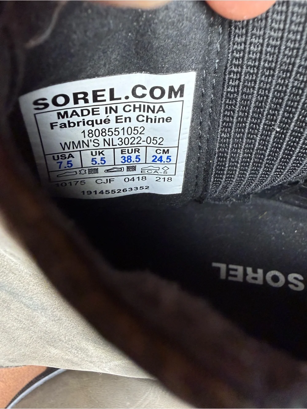 Sorel Joan of Arctic Wedge II Chelsea Boots Gray Leather Womens 7.5